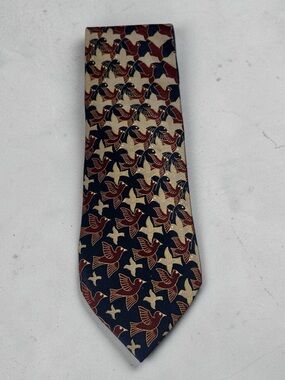 The Art of M.C. Escher Metamorphosis II 1939 tessellation design Silk Tie